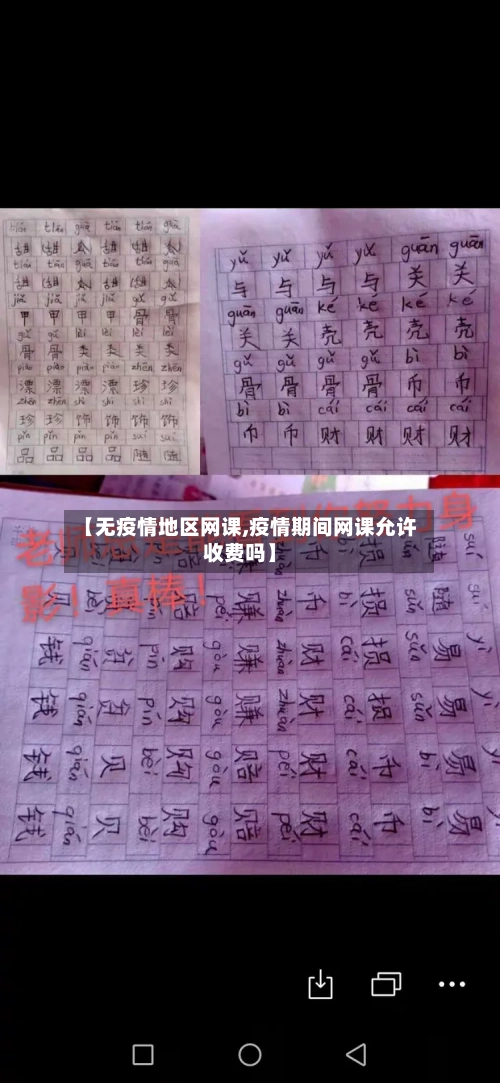 【无疫情地区网课,疫情期间网课允许收费吗】