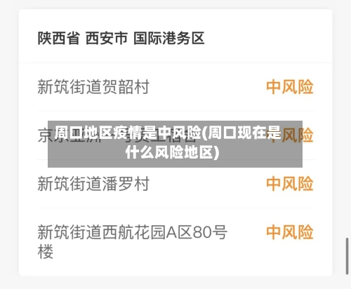 周口地区疫情是中风险(周口现在是什么风险地区)-第2张图片