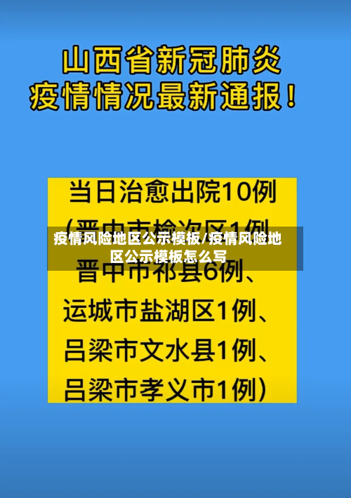 疫情风险地区公示模板/疫情风险地区公示模板怎么写