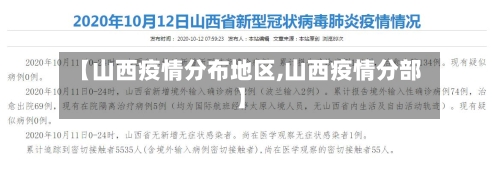 【山西疫情分布地区,山西疫情分部】