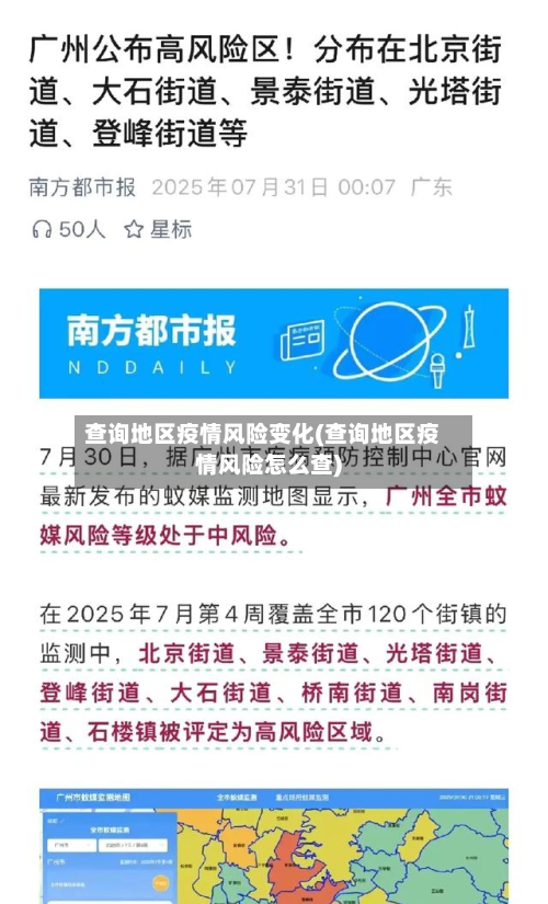 查询地区疫情风险变化(查询地区疫情风险怎么查)