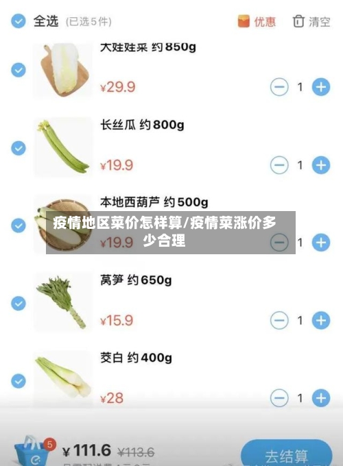 疫情地区菜价怎样算/疫情菜涨价多少合理