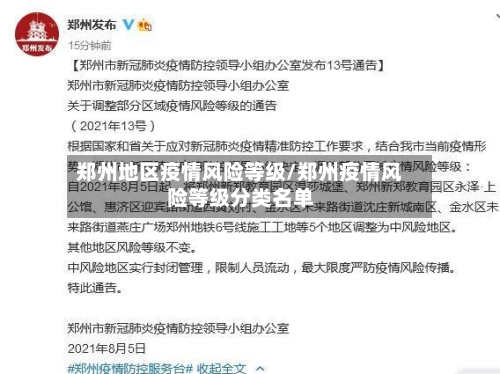郑州地区疫情风险等级/郑州疫情风险等级分类名单-第3张图片