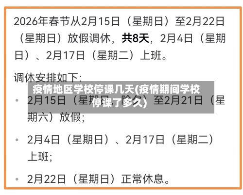 疫情地区学校停课几天(疫情期间学校停课了多久)-第3张图片
