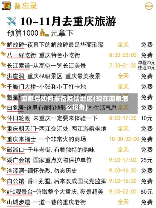 回家后如何报备疫情地区(现在回家怎么报备)