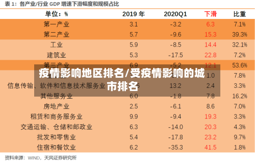 疫情影响地区排名/受疫情影响的城市排名