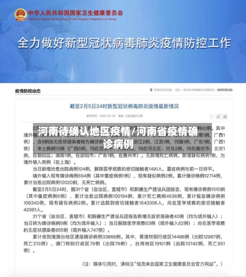 河南待确认地区疫情/河南省疫情确诊病例-第3张图片