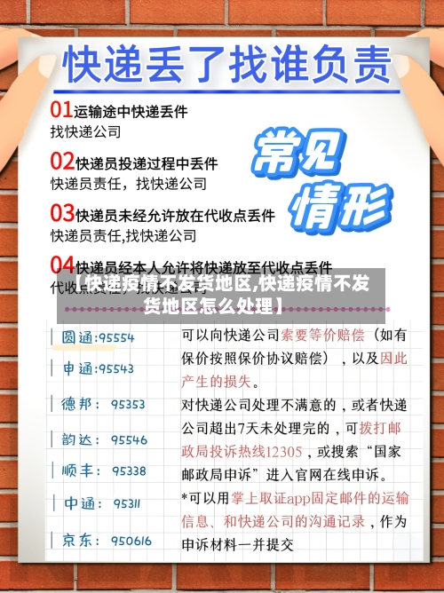 【快递疫情不发货地区,快递疫情不发货地区怎么处理】