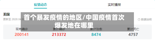 首个暴发疫情的地区/中国疫情首次爆发地在哪里