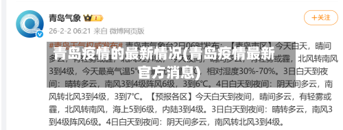 青岛疫情的最新情况(青岛疫情最新官方消息)-第3张图片
