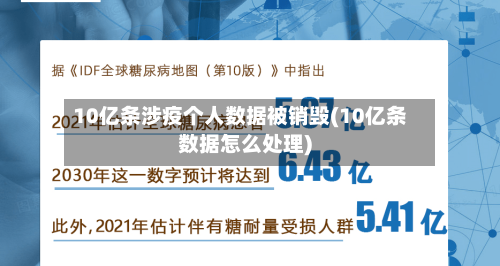 10亿条涉疫个人数据被销毁(10亿条数据怎么处理)
