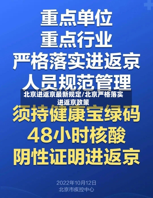 北京进返京最新规定/北京严格落实进返京政策