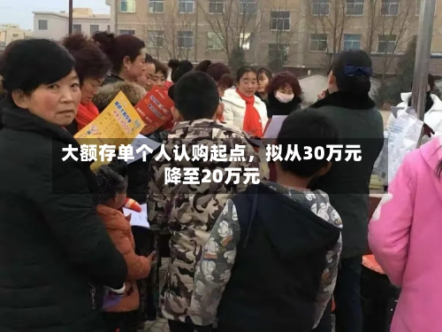 大额存单个人认购起点，拟从30万元降至20万元-第2张图片