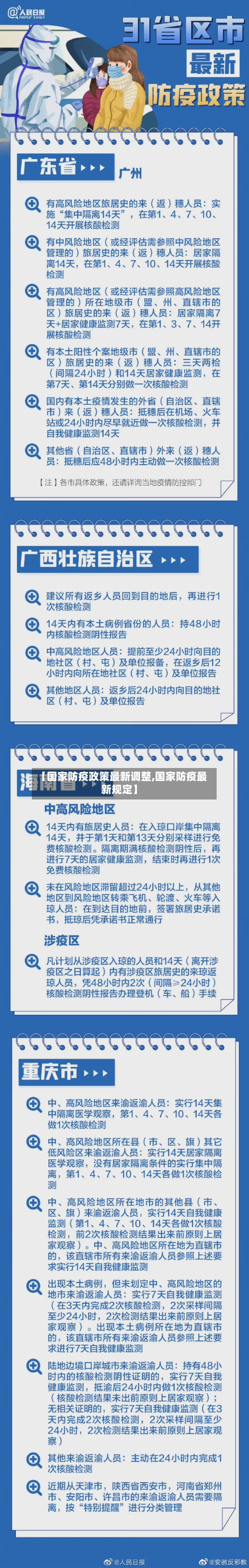 【国家防疫政策最新调整,国家防疫最新规定】