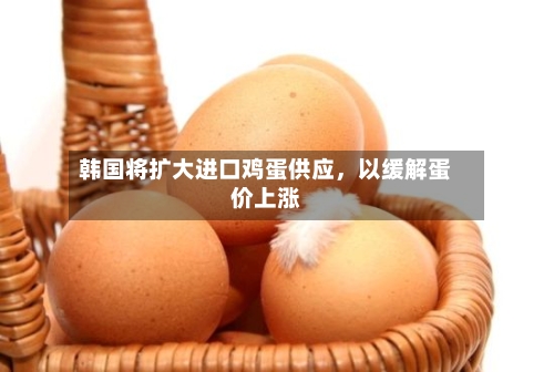 韩国将扩大进口鸡蛋供应，以缓解蛋价上涨-第2张图片