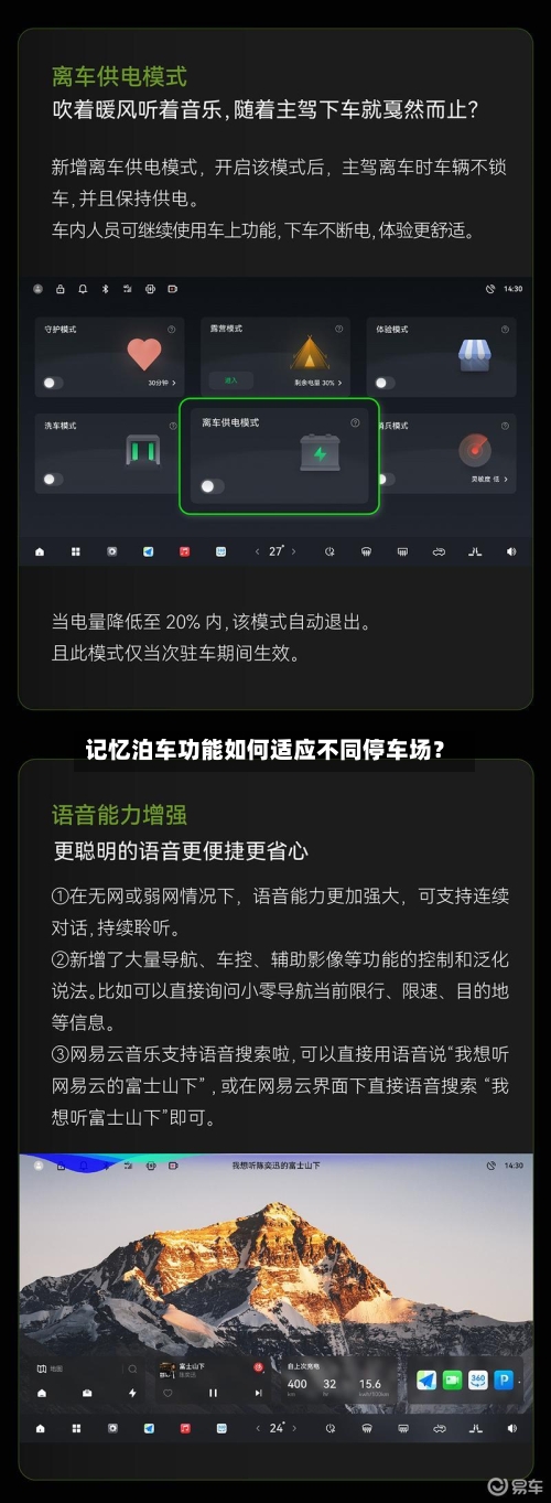 记忆泊车功能如何适应不同停车场？