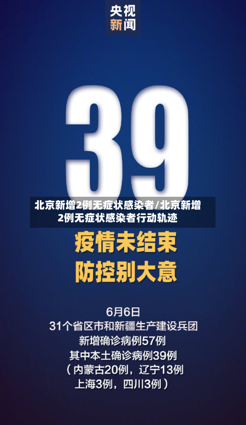 北京新增2例无症状感染者/北京新增2例无症状感染者行动轨迹