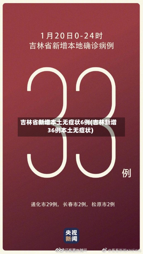 吉林省新增本土无症状6例(吉林新增36例本土无症状)