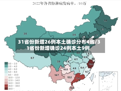 31省份新增26例本土确诊分布4省/31省份新增确诊24例本土9例
