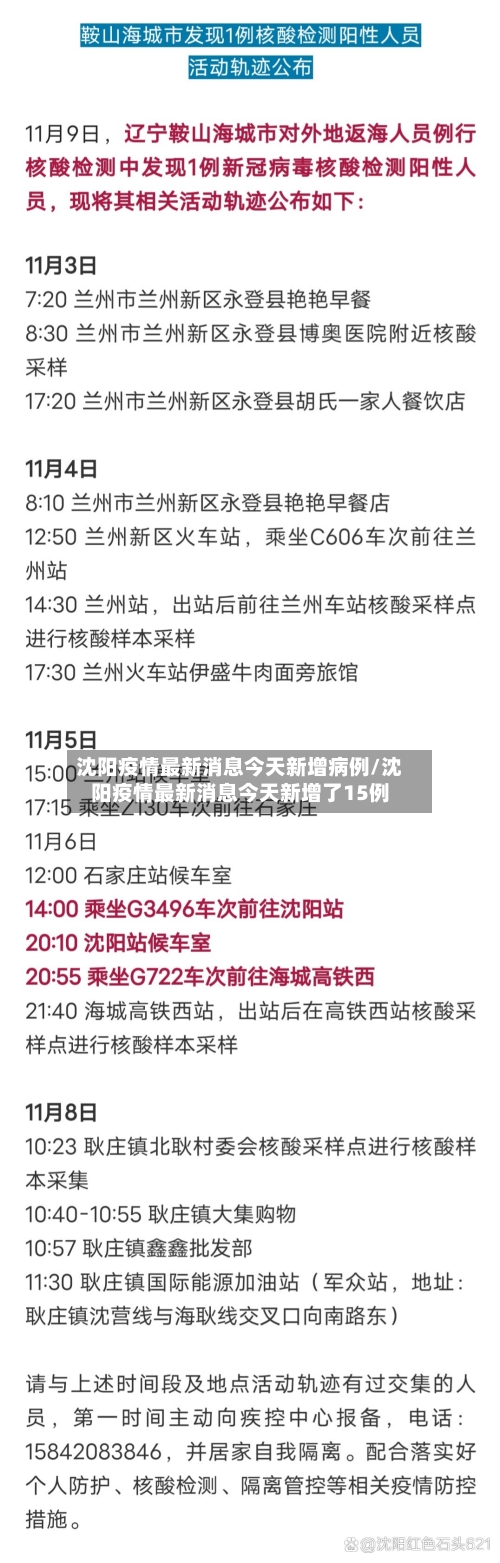 沈阳疫情最新消息今天新增病例/沈阳疫情最新消息今天新增了15例-第2张图片