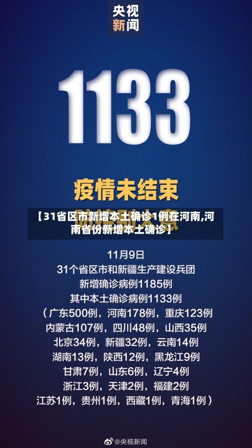 【31省区市新增本土确诊1例在河南,河南省份新增本土确诊】