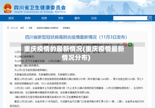 重庆疫情的最新情况(重庆疫情最新情况分布)
