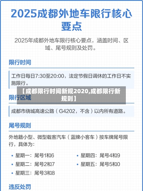 【成都限行时间新规2020,成都限行新规则】-第2张图片
