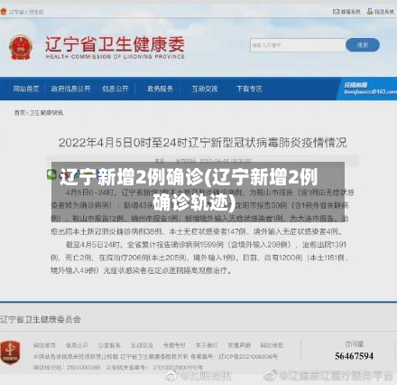 辽宁新增2例确诊(辽宁新增2例确诊轨迹)