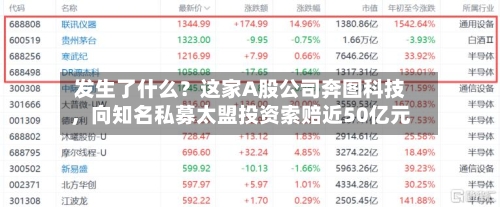 发生了什么？这家A股公司奔图科技	，向知名私募太盟投资索赔近50亿元-第2张图片