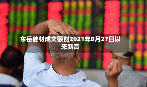 东岳硅材成交额创2021年8月27日以来新高