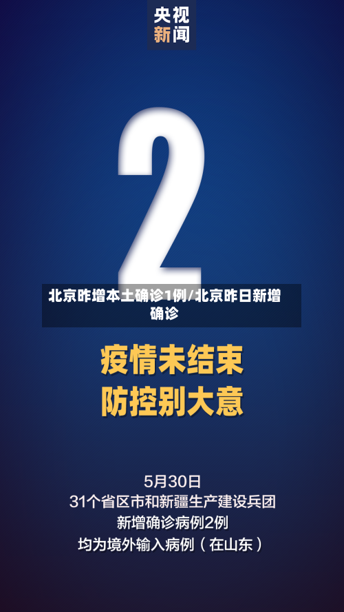 北京昨增本土确诊1例/北京昨日新增确诊-第2张图片