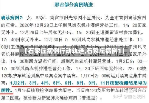 【石家庄病例行动轨迹,石家庄病例1】