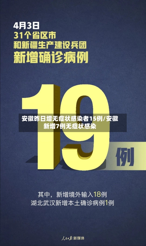 安徽昨日增无症状感染者15例/安徽新增7例无症状感染