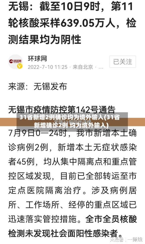 31省新增2例确诊均为境外输入(31省新增确诊2例 均为境外输入)-第2张图片