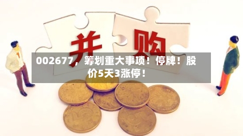 002677	，筹划重大事项！停牌！股价5天3涨停！-第2张图片