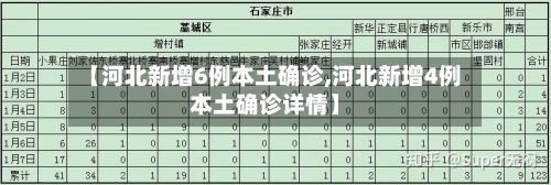 【河北新增6例本土确诊,河北新增4例本土确诊详情】