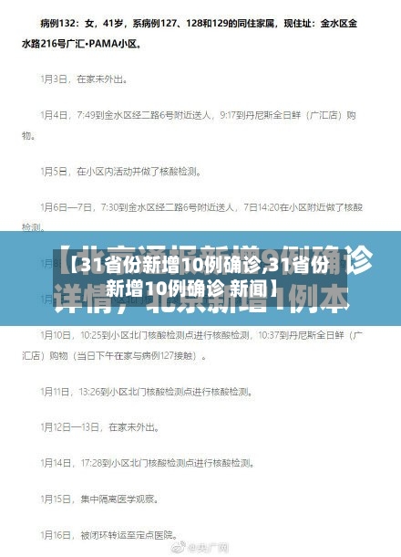 【31省份新增10例确诊,31省份新增10例确诊 新闻】-第3张图片