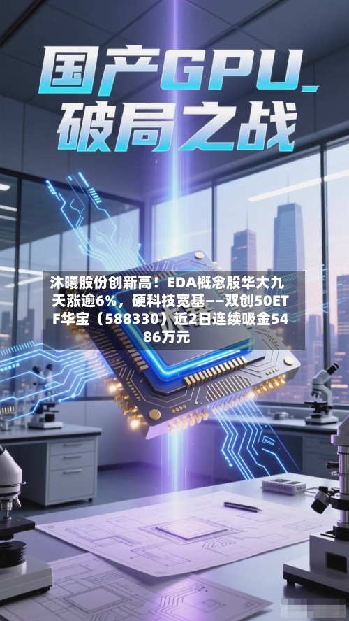 沐曦股份创新高！EDA概念股华大九天涨逾6%，硬科技宽基——双创50ETF华宝（588330）近2日连续吸金5486万元