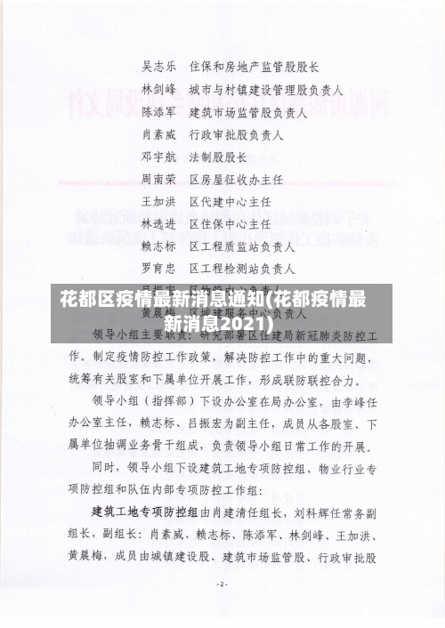 花都区疫情最新消息通知(花都疫情最新消息2021)