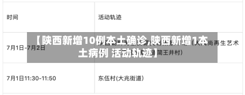 【陕西新增10例本土确诊,陕西新增1本土病例 活动轨迹】-第2张图片