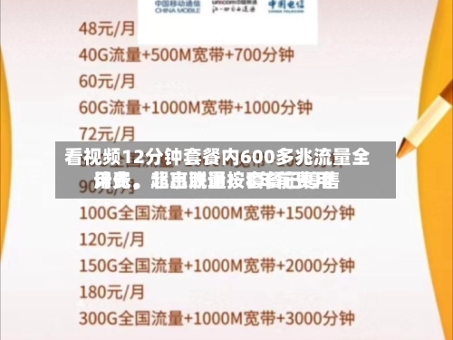 看视频12分钟套餐内600多兆流量全用光，超出流量按8年前费用计费。北京联通：套餐已停售-第2张图片