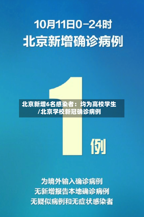 北京新增6名感染者：均为高校学生/北京学校新冠确诊病例-第2张图片