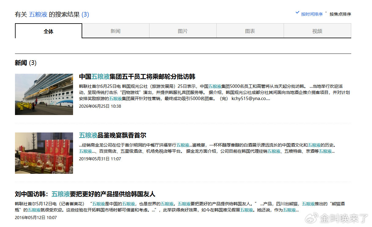 大手笔！“五粮液集团5000名员工将乘邮轮分批访韩”
